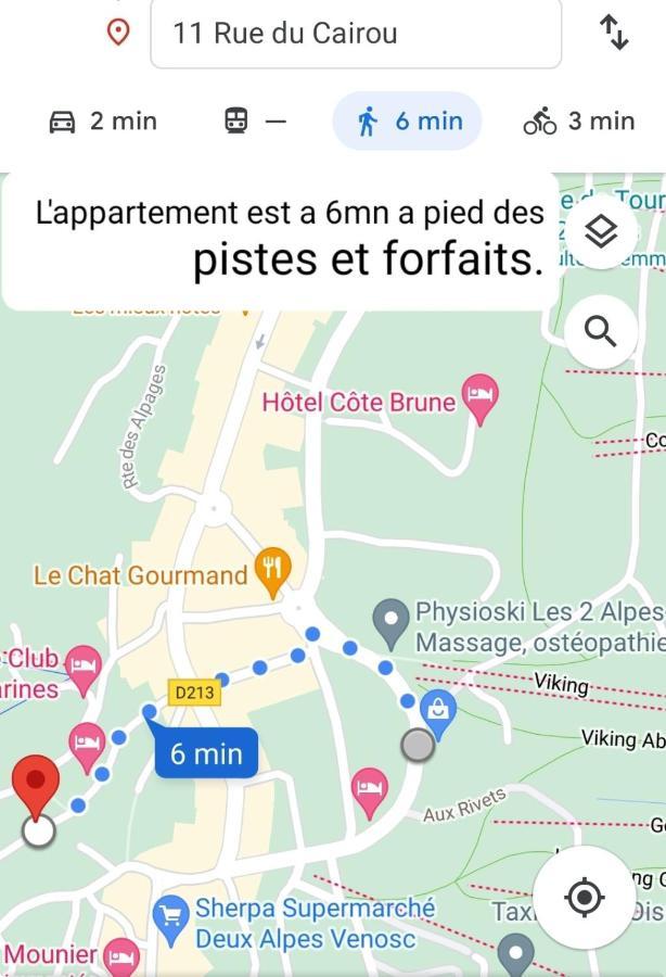 6MN PIED PISTES 8 PERS LUXE 3 écrans TV WIFI TOP Les Deux Alpes Esterno foto